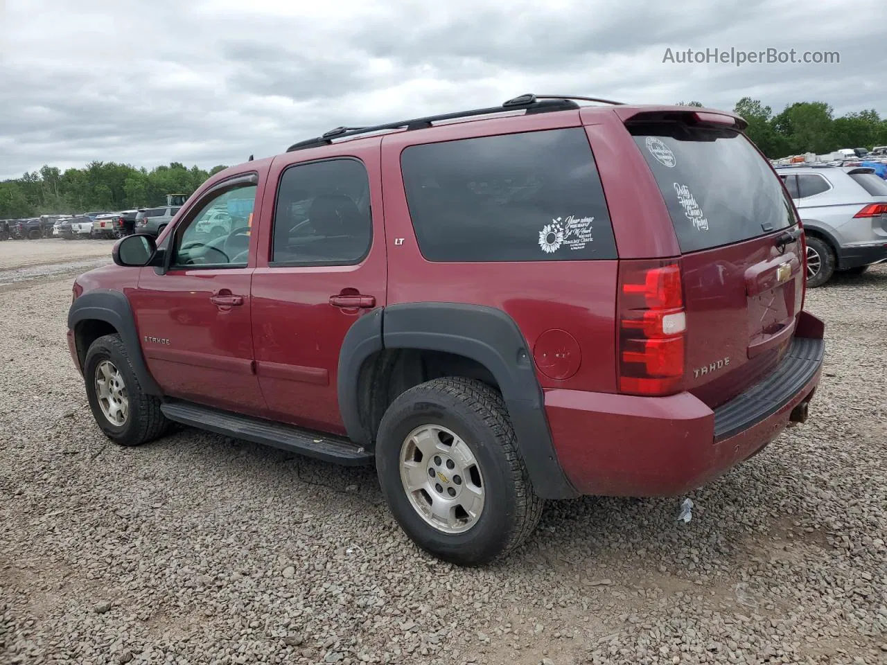 2007 Chevrolet Tahoe K1500 Maroon vin: 1GNFK13037R157606