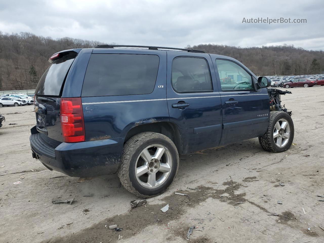 2007 Chevrolet Tahoe K1500 Blue vin: 1GNFK13037R185597