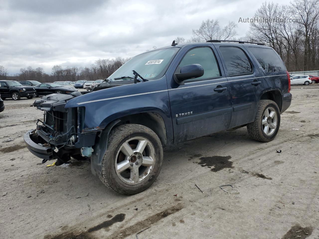 2007 Chevrolet Tahoe K1500 Blue vin: 1GNFK13037R185597