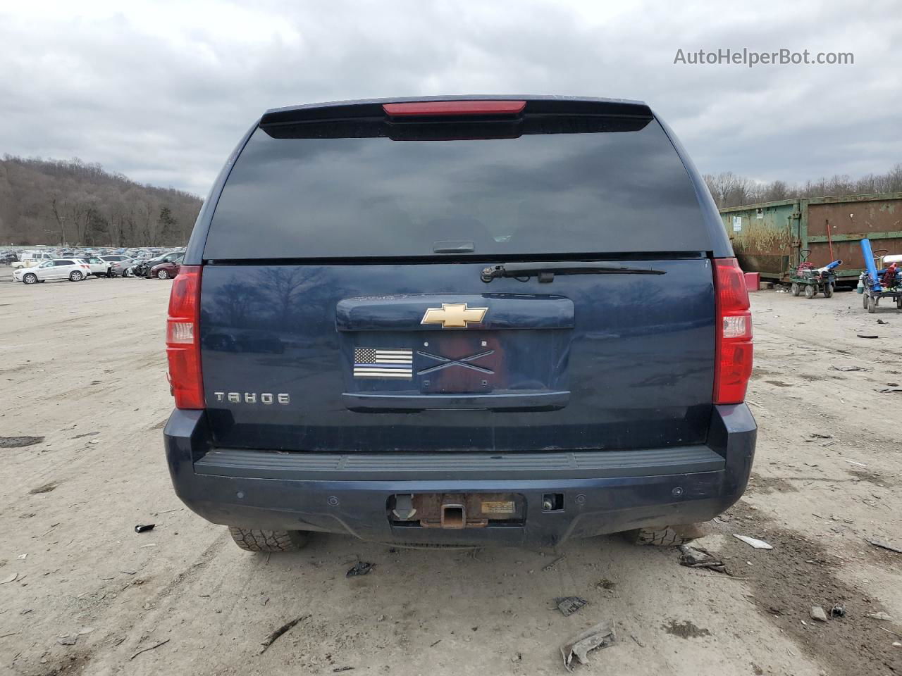 2007 Chevrolet Tahoe K1500 Blue vin: 1GNFK13037R185597