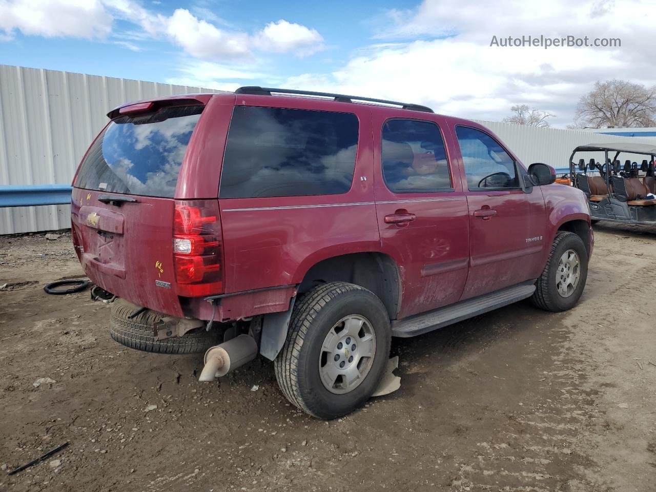 2007 Chevrolet Tahoe K1500 Red vin: 1GNFK13037R292004