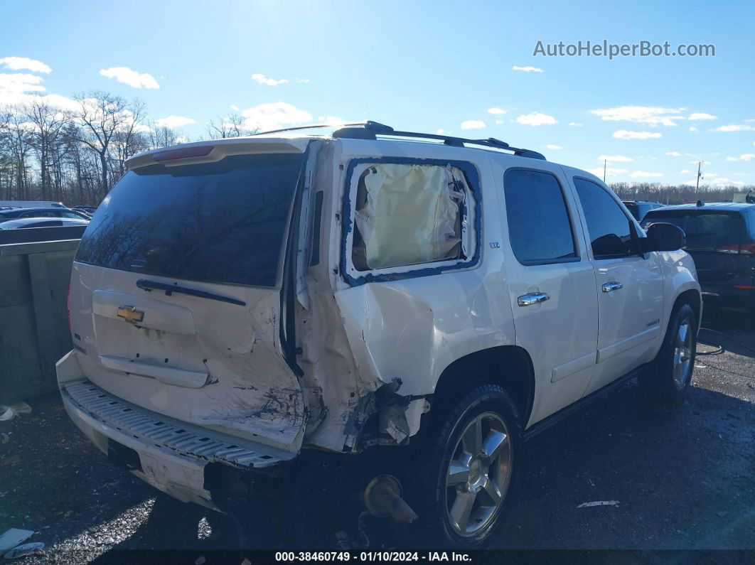 2007 Chevrolet Tahoe Ltz White vin: 1GNFK13037R335997