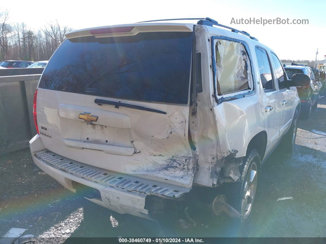 2007 Chevrolet Tahoe Ltz White vin: 1GNFK13037R335997