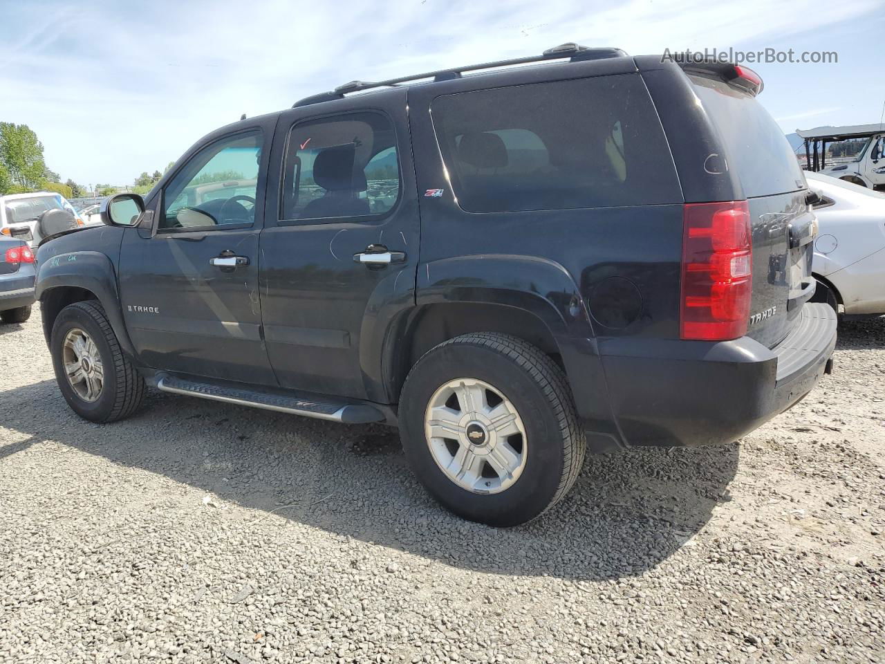 2007 Chevrolet Tahoe K1500 Black vin: 1GNFK13037R415736