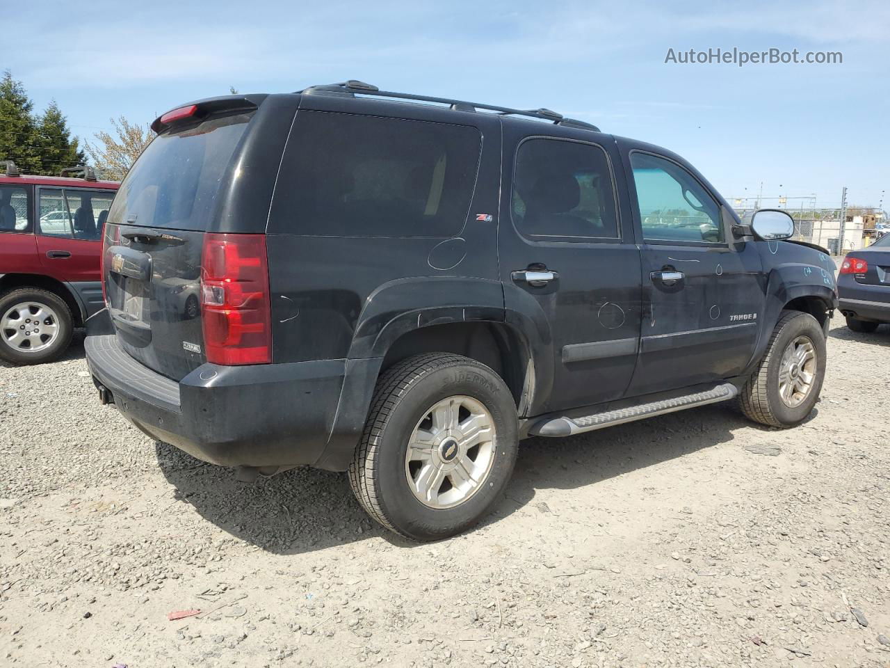 2007 Chevrolet Tahoe K1500 Black vin: 1GNFK13037R415736