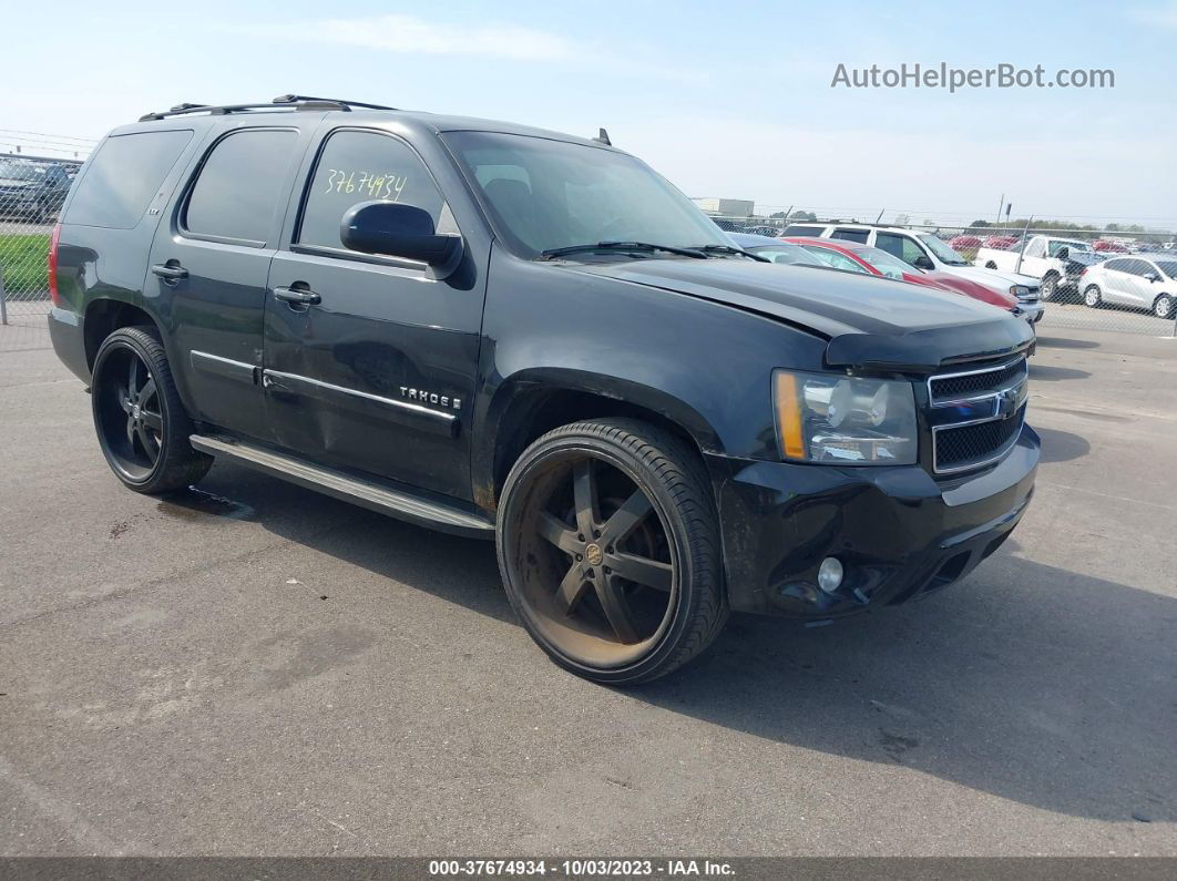 2007 Chevrolet Tahoe Ltz Black vin: 1GNFK13047R198312