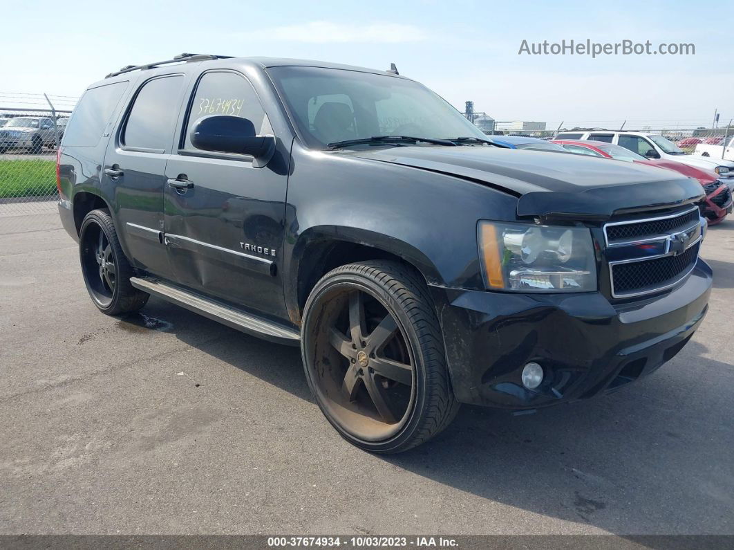 2007 Chevrolet Tahoe Ltz Black vin: 1GNFK13047R198312