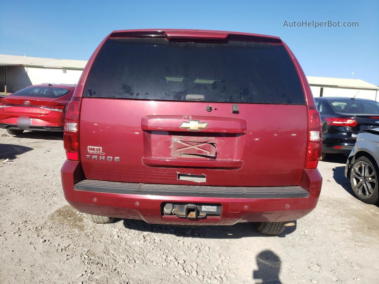 2007 Chevrolet Tahoe K1500 Red vin: 1GNFK13057J111550