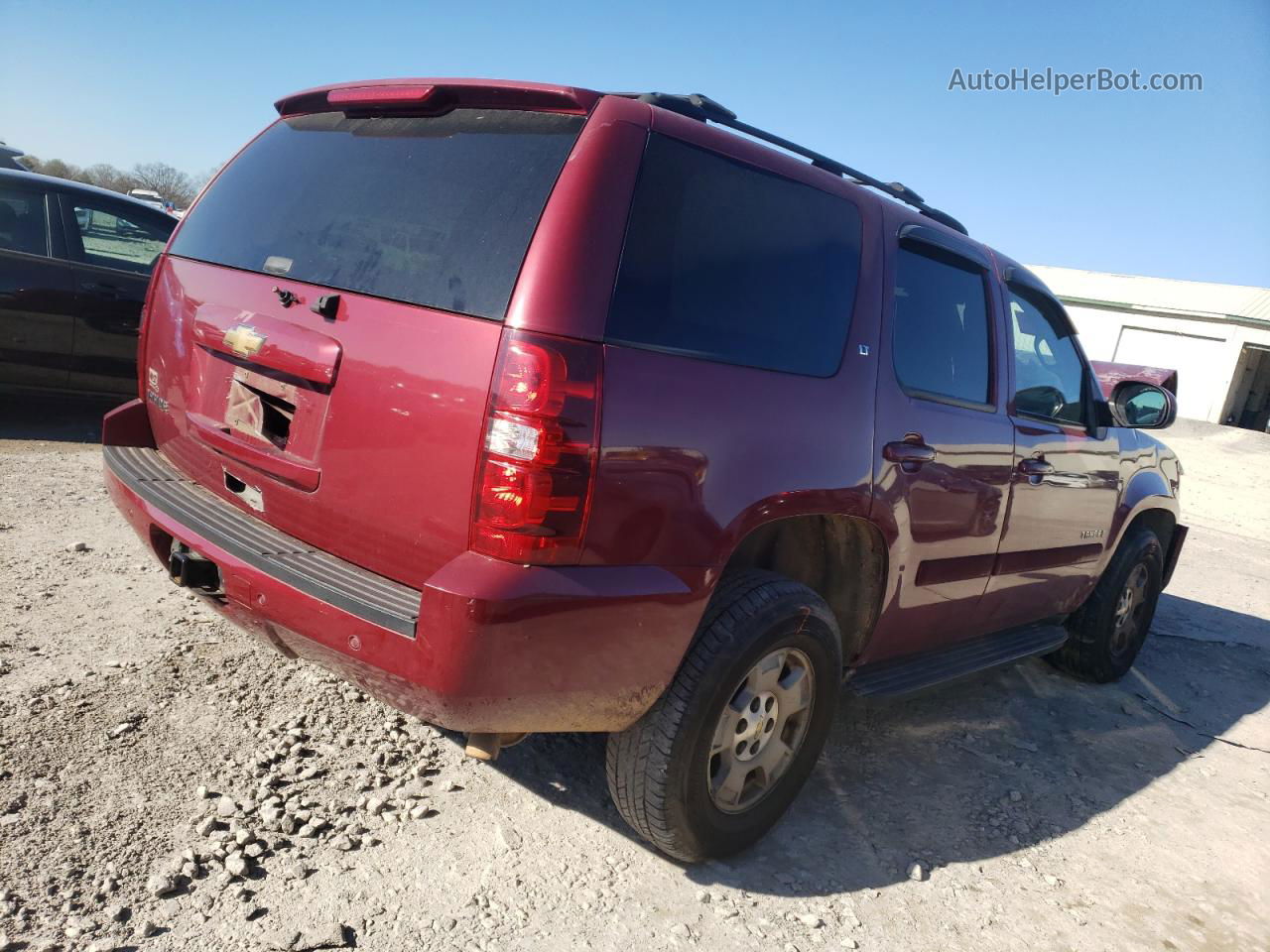 2007 Chevrolet Tahoe K1500 Red vin: 1GNFK13057J111550