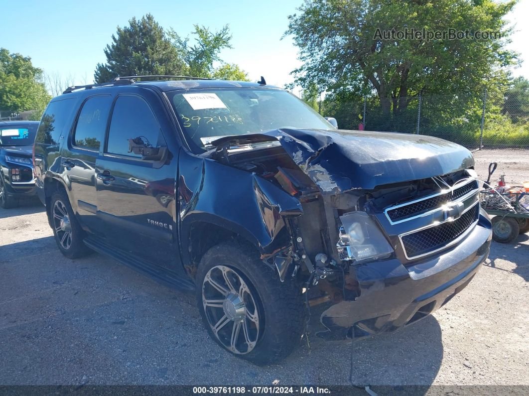 2007 Chevrolet Tahoe Ltz Black vin: 1GNFK13057J140630