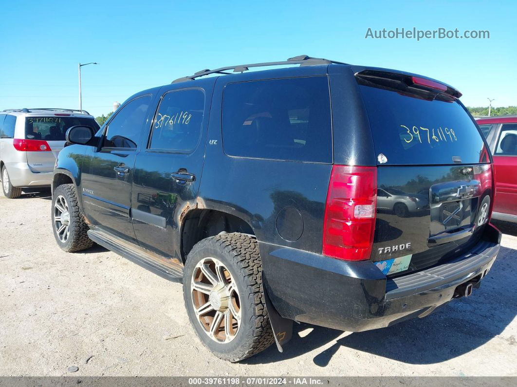 2007 Chevrolet Tahoe Ltz Black vin: 1GNFK13057J140630