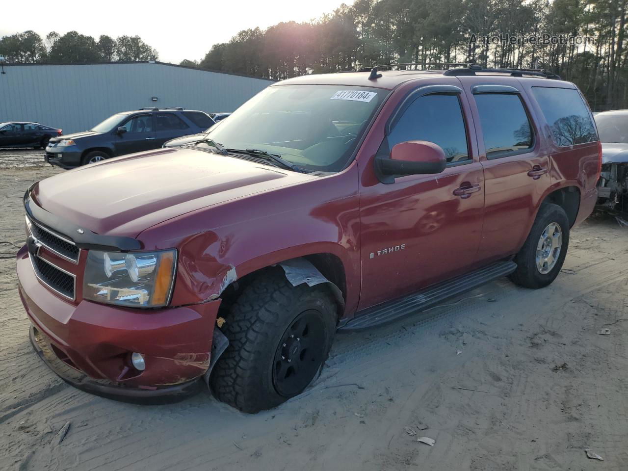 2007 Chevrolet Tahoe K1500 Burgundy vin: 1GNFK13057J143429