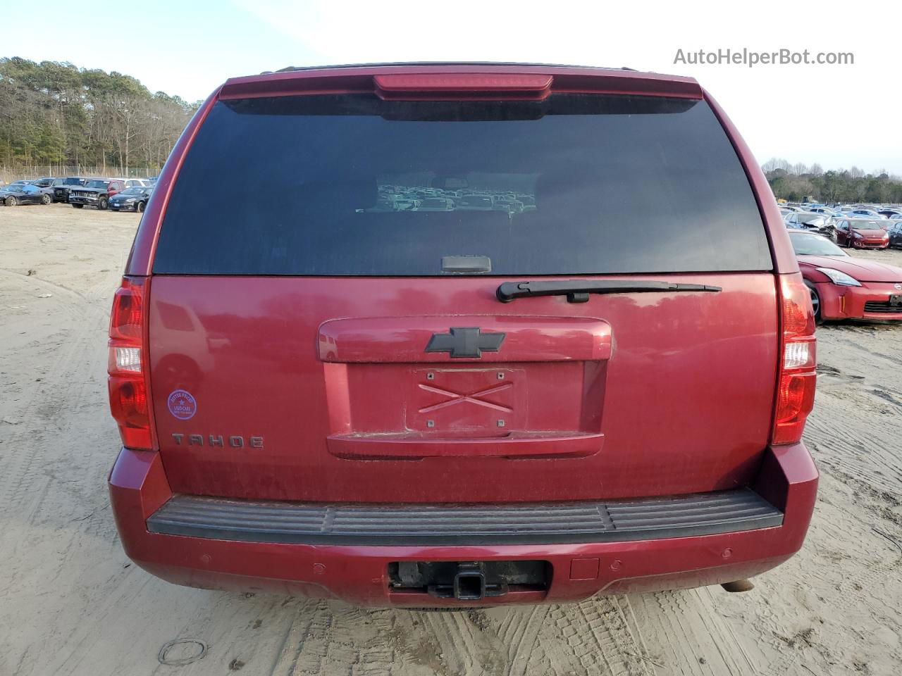 2007 Chevrolet Tahoe K1500 Burgundy vin: 1GNFK13057J143429