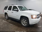 2007 Chevrolet Tahoe Lt White vin: 1GNFK13057J318164