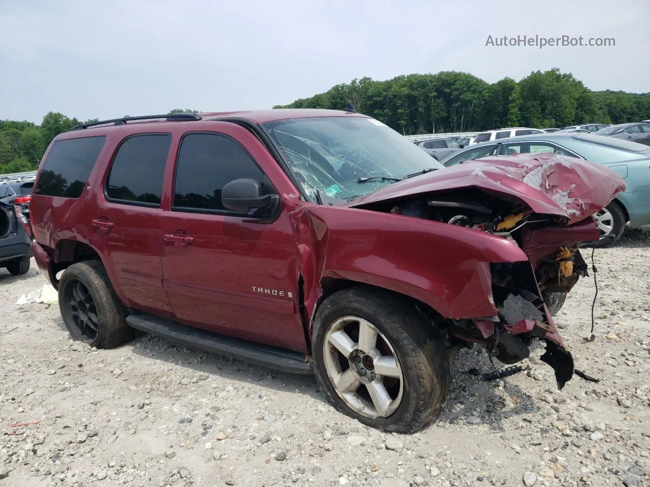 2007 Chevrolet Tahoe K1500 Burgundy vin: 1GNFK13057J347437