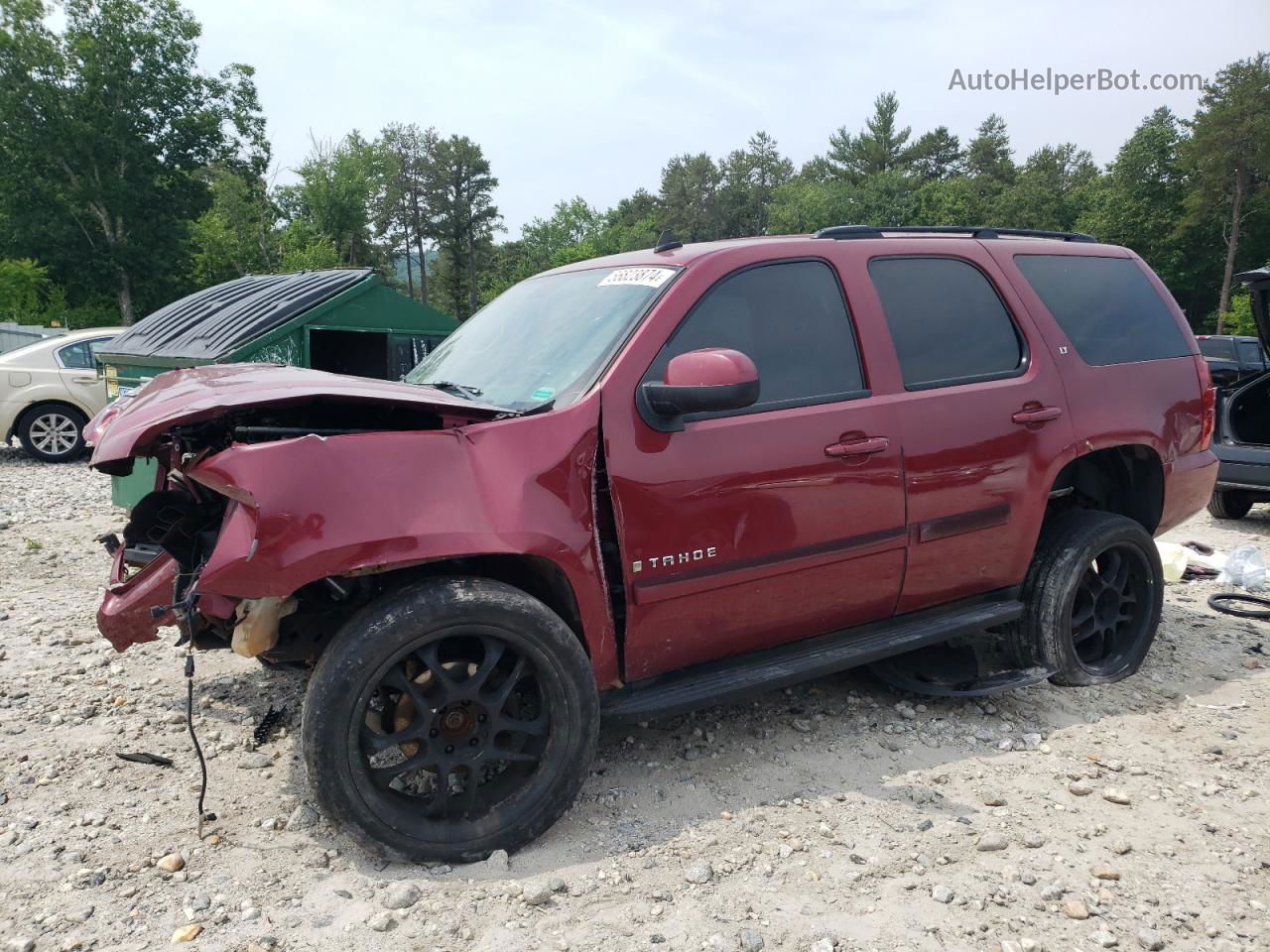 2007 Chevrolet Tahoe K1500 Burgundy vin: 1GNFK13057J347437