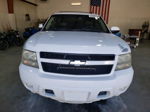 2007 Chevrolet Tahoe K1500 White vin: 1GNFK13057J400329