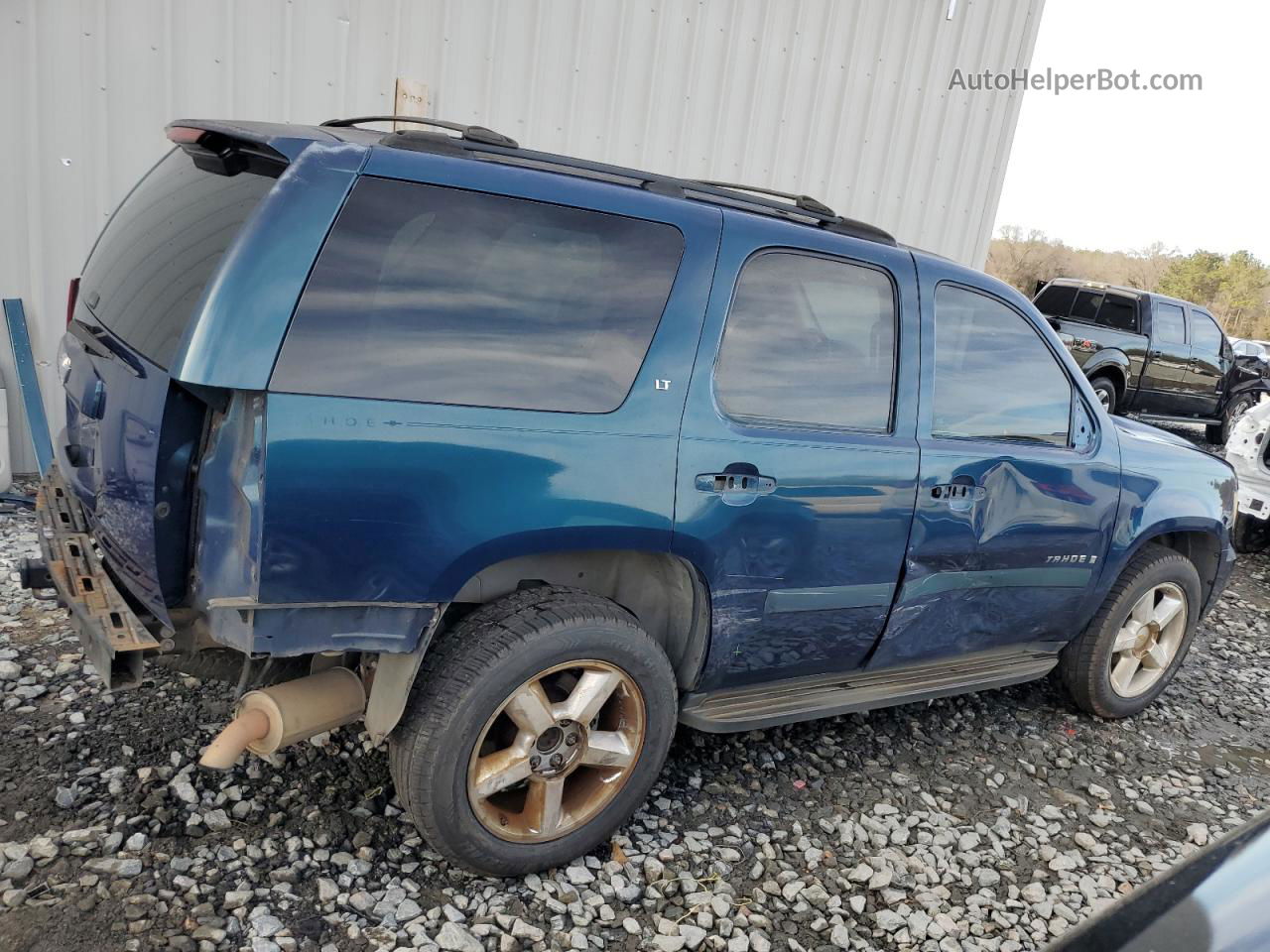 2007 Chevrolet Tahoe K1500 Blue vin: 1GNFK13057R199128