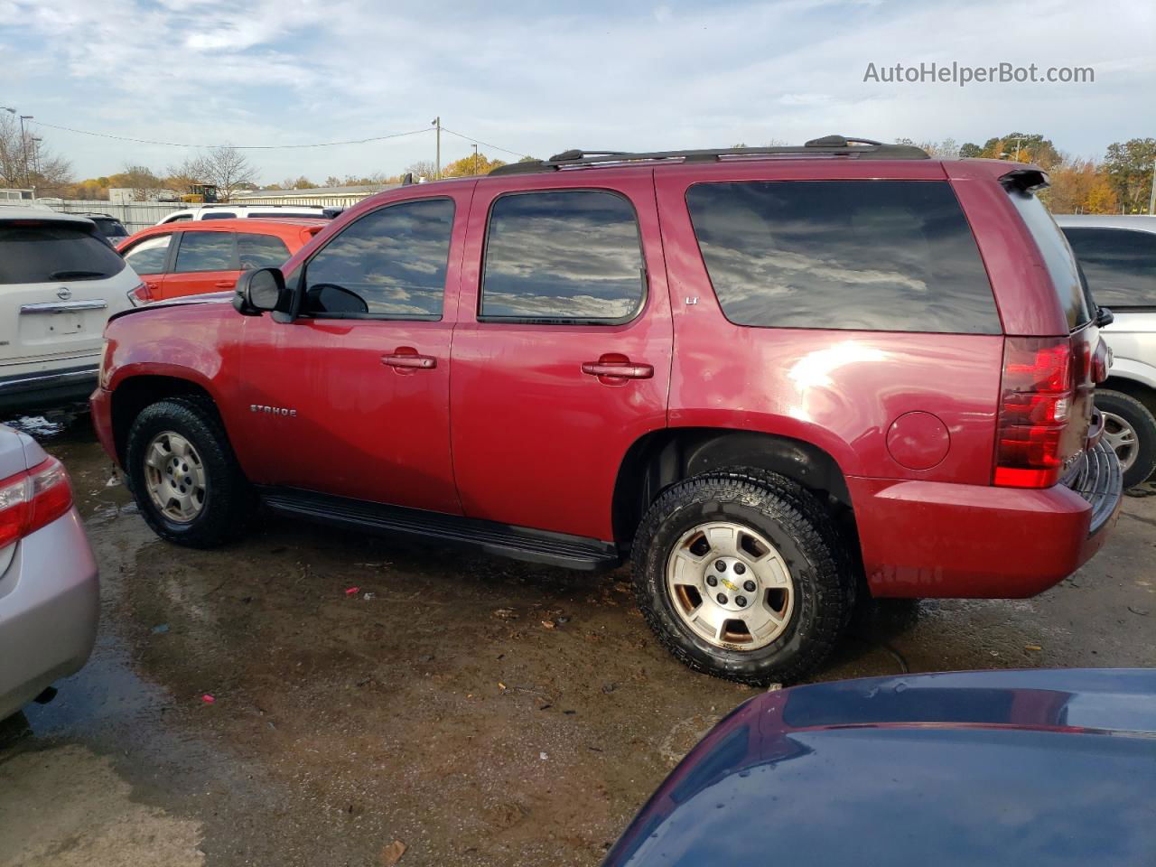 2007 Chevrolet Tahoe K1500 Red vin: 1GNFK13067R115639