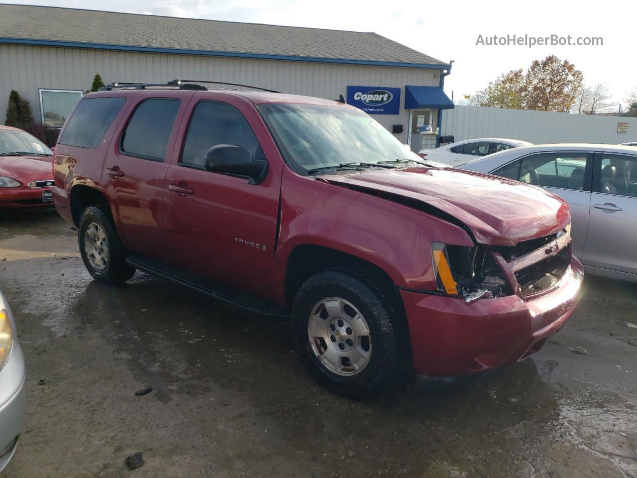 2007 Chevrolet Tahoe K1500 Red vin: 1GNFK13067R115639