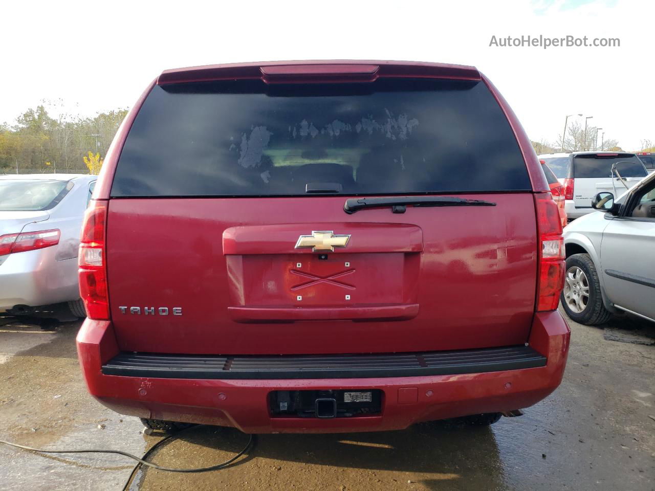 2007 Chevrolet Tahoe K1500 Red vin: 1GNFK13067R115639