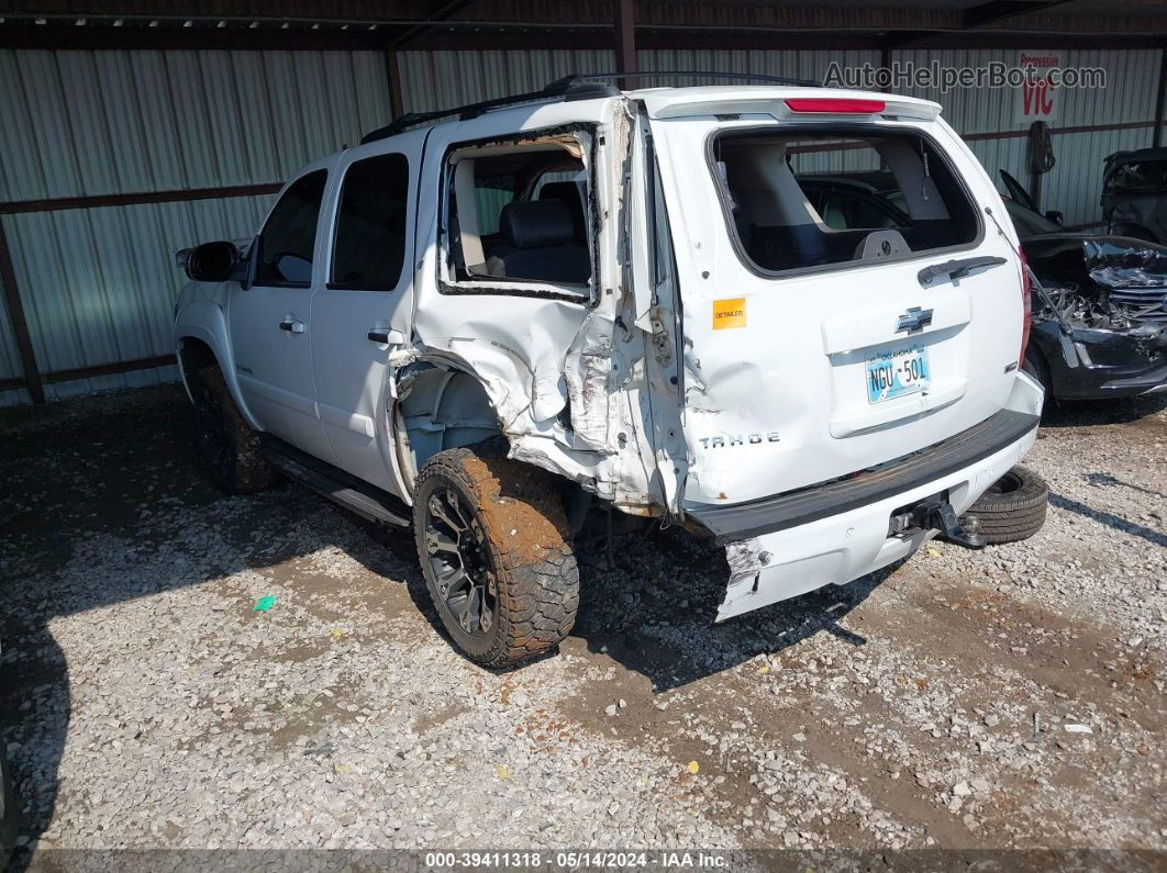 2007 Chevrolet Tahoe Lt White vin: 1GNFK13067R381761