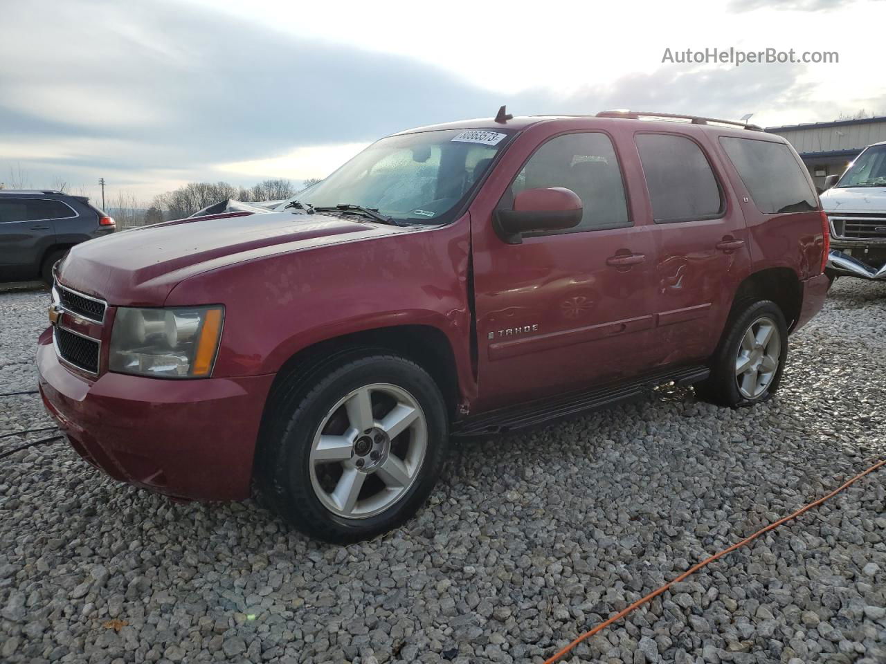 2007 Chevrolet Tahoe K1500 Maroon vin: 1GNFK13067R422910