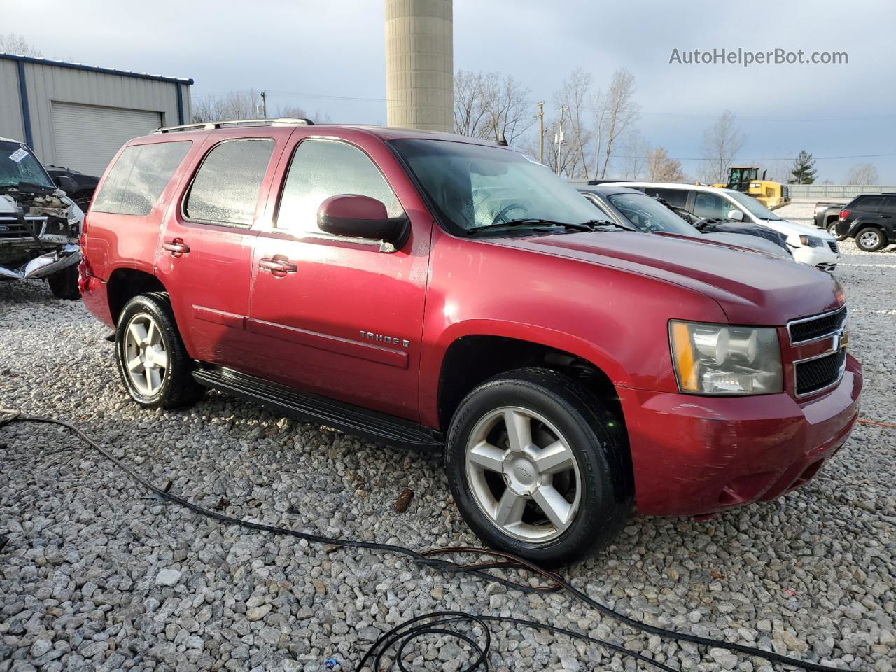 2007 Chevrolet Tahoe K1500 Maroon vin: 1GNFK13067R422910