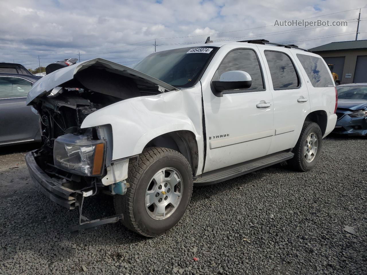 2007 Chevrolet Tahoe K1500 White vin: 1GNFK13077J132271