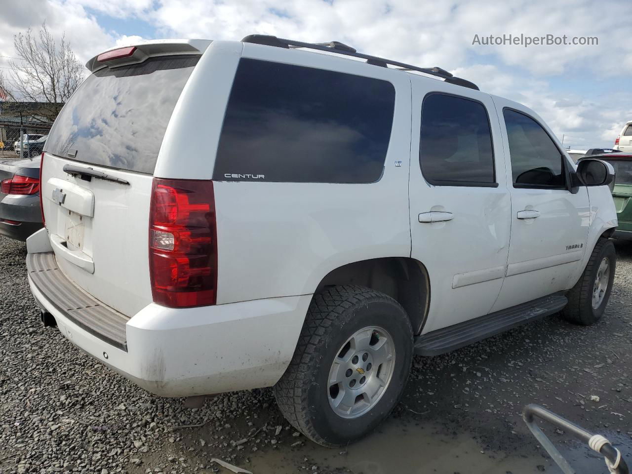 2007 Chevrolet Tahoe K1500 White vin: 1GNFK13077J132271