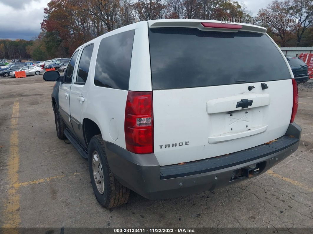 2007 Chevrolet Tahoe Lt White vin: 1GNFK13077R154112