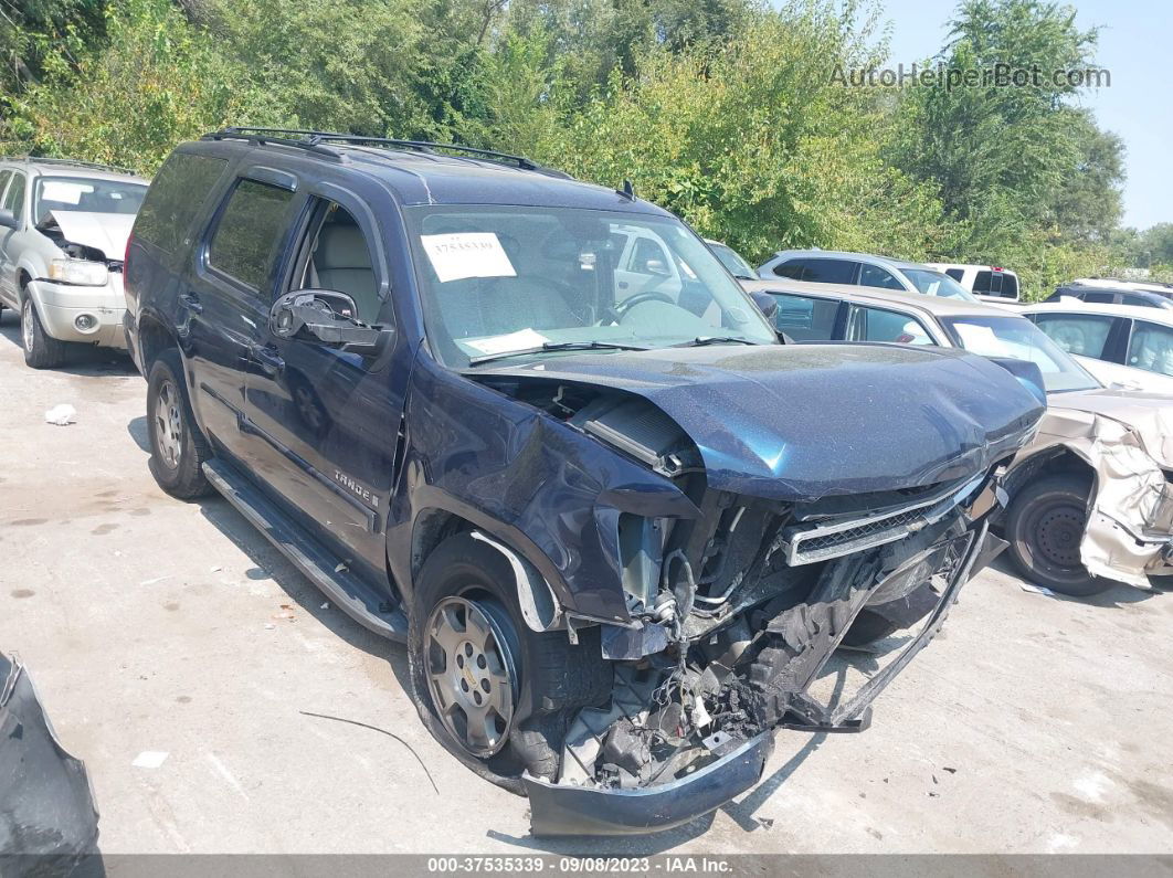 2007 Chevrolet Tahoe Lt Blue vin: 1GNFK13077R195016