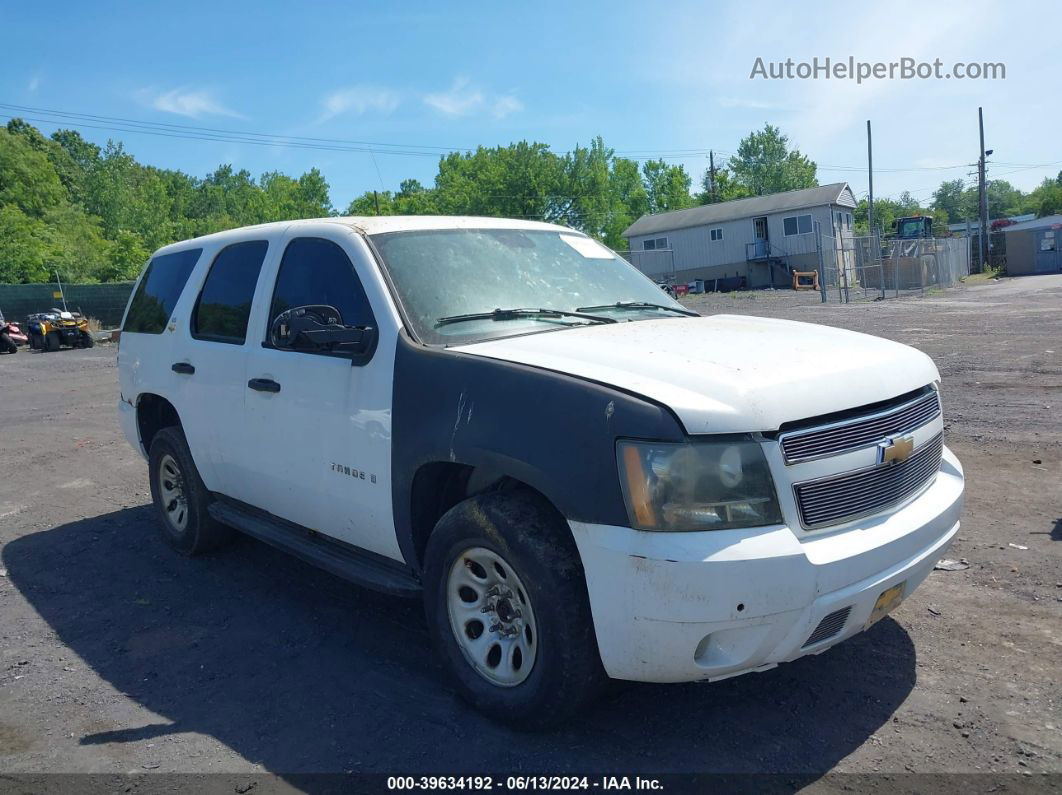 2007 Chevrolet Tahoe Commercial Fleet White vin: 1GNFK13077R345190