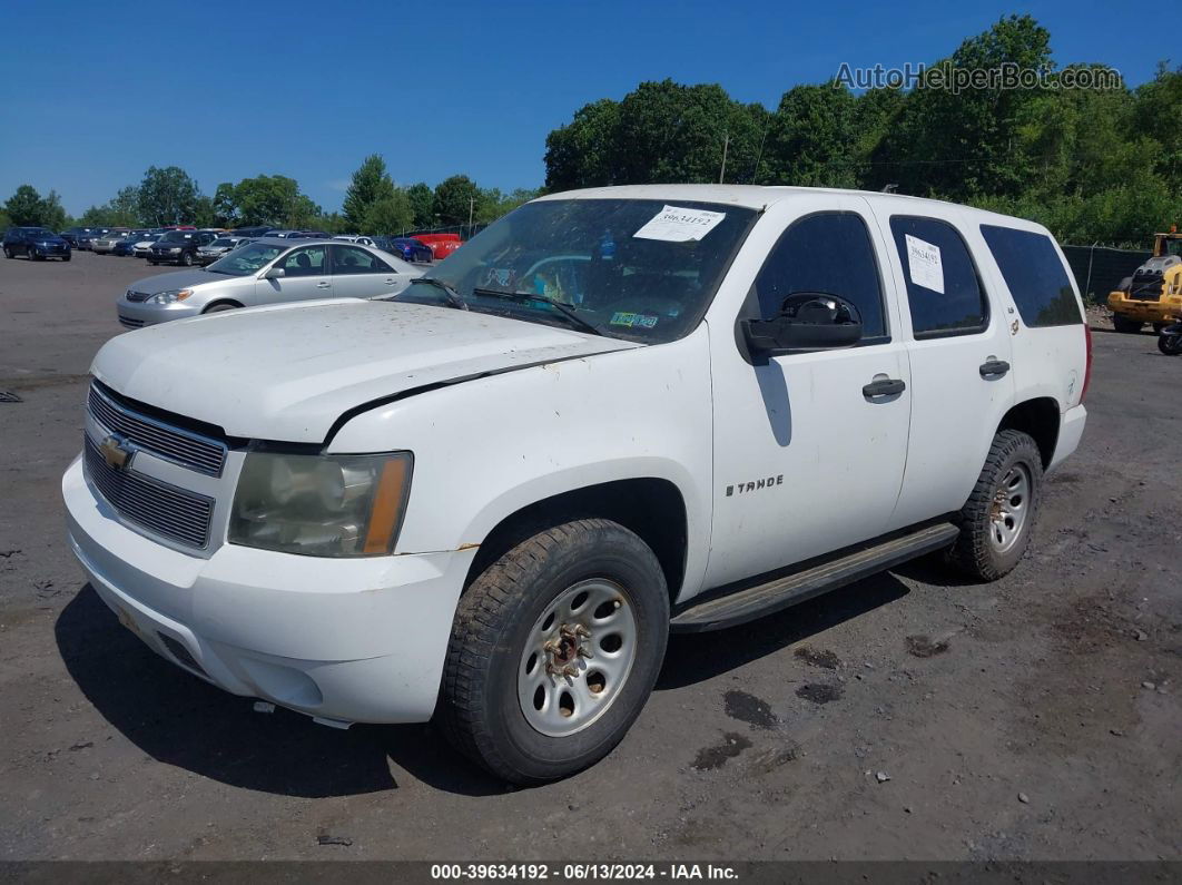 2007 Chevrolet Tahoe Commercial Fleet White vin: 1GNFK13077R345190