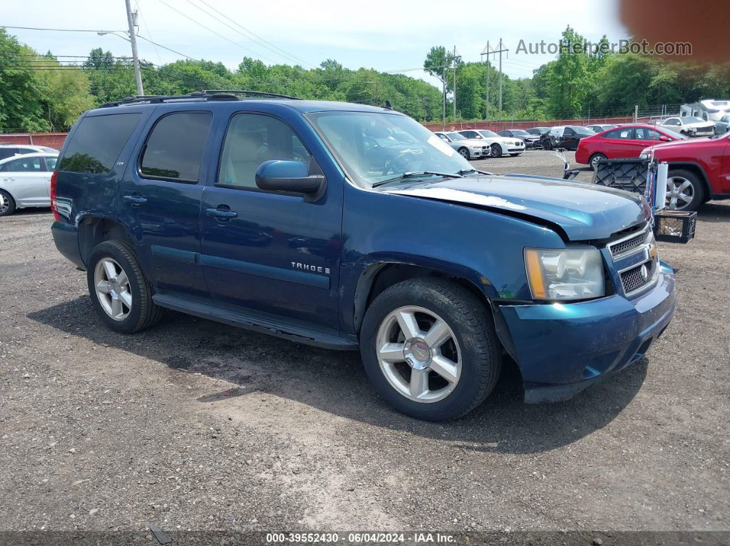 2007 Chevrolet Tahoe Ltz Dark Blue vin: 1GNFK13087J124499