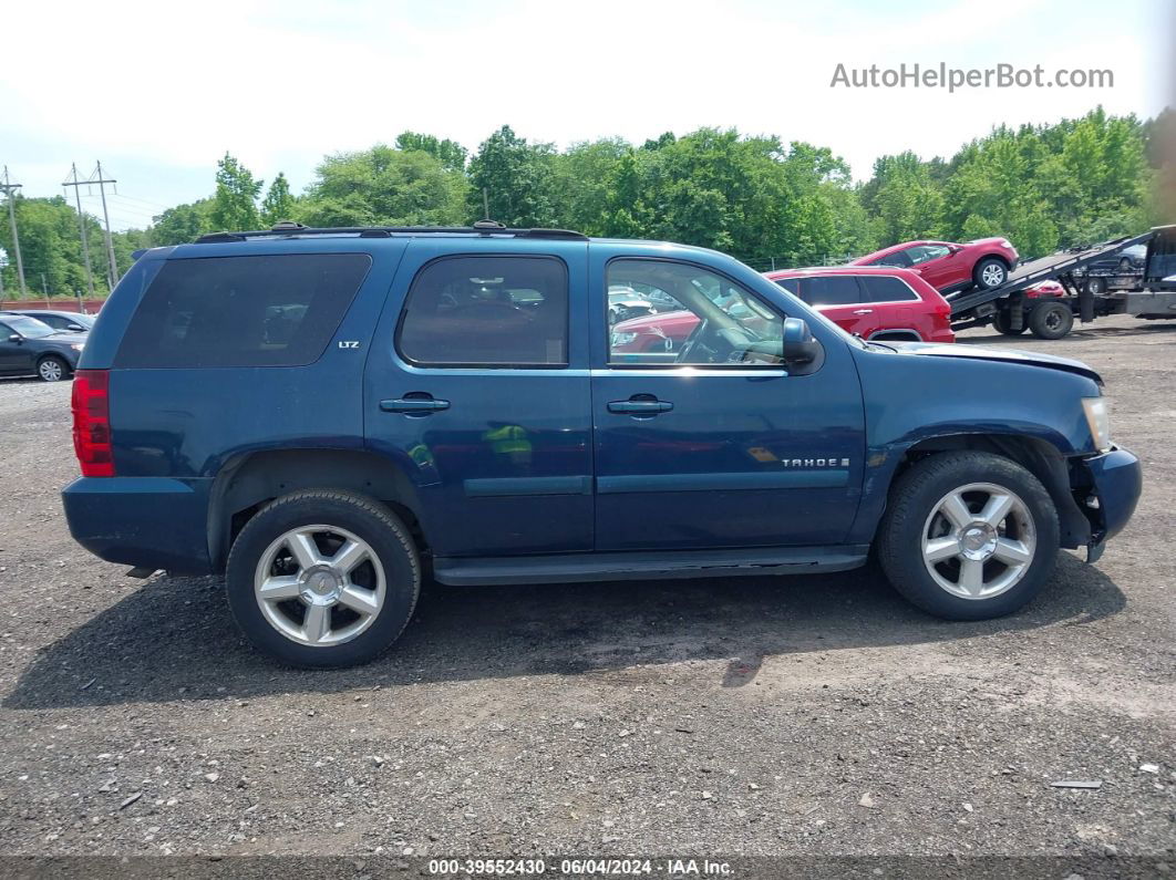 2007 Chevrolet Tahoe Ltz Dark Blue vin: 1GNFK13087J124499