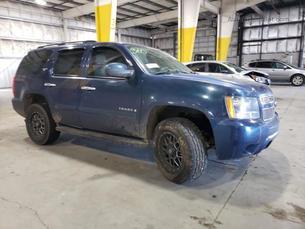 2007 Chevrolet Tahoe K1500 Blue vin: 1GNFK13087J128486