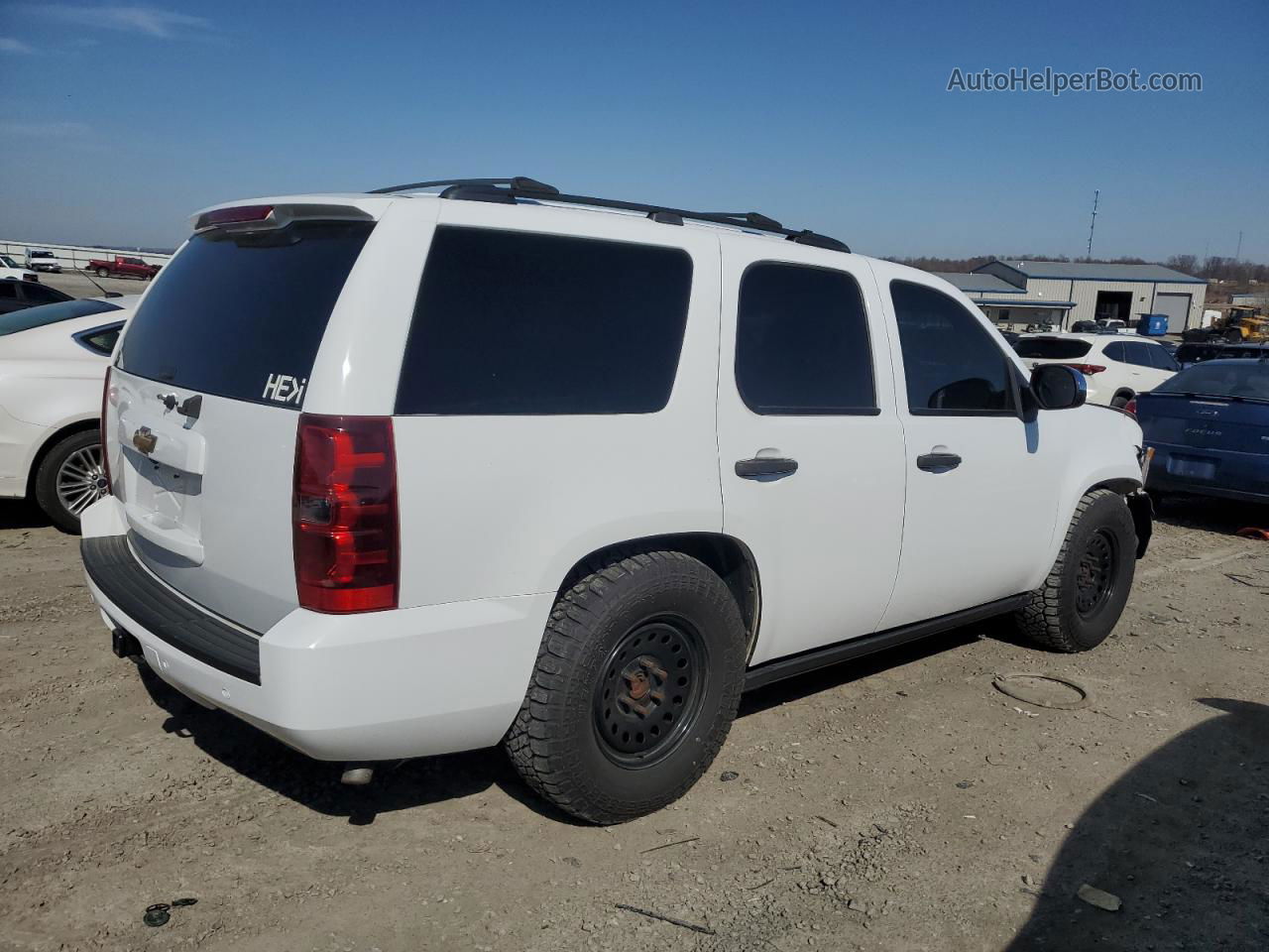 2007 Chevrolet Tahoe K1500 White vin: 1GNFK13087J329854