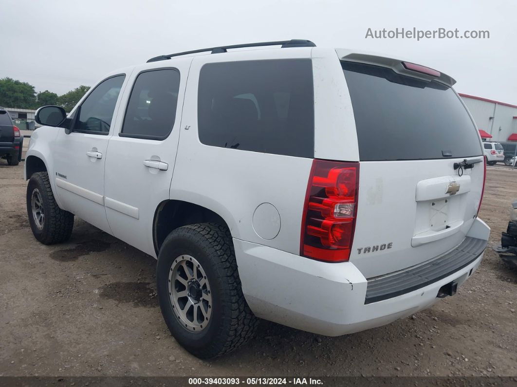 2007 Chevrolet Tahoe Lt White vin: 1GNFK13087R399887