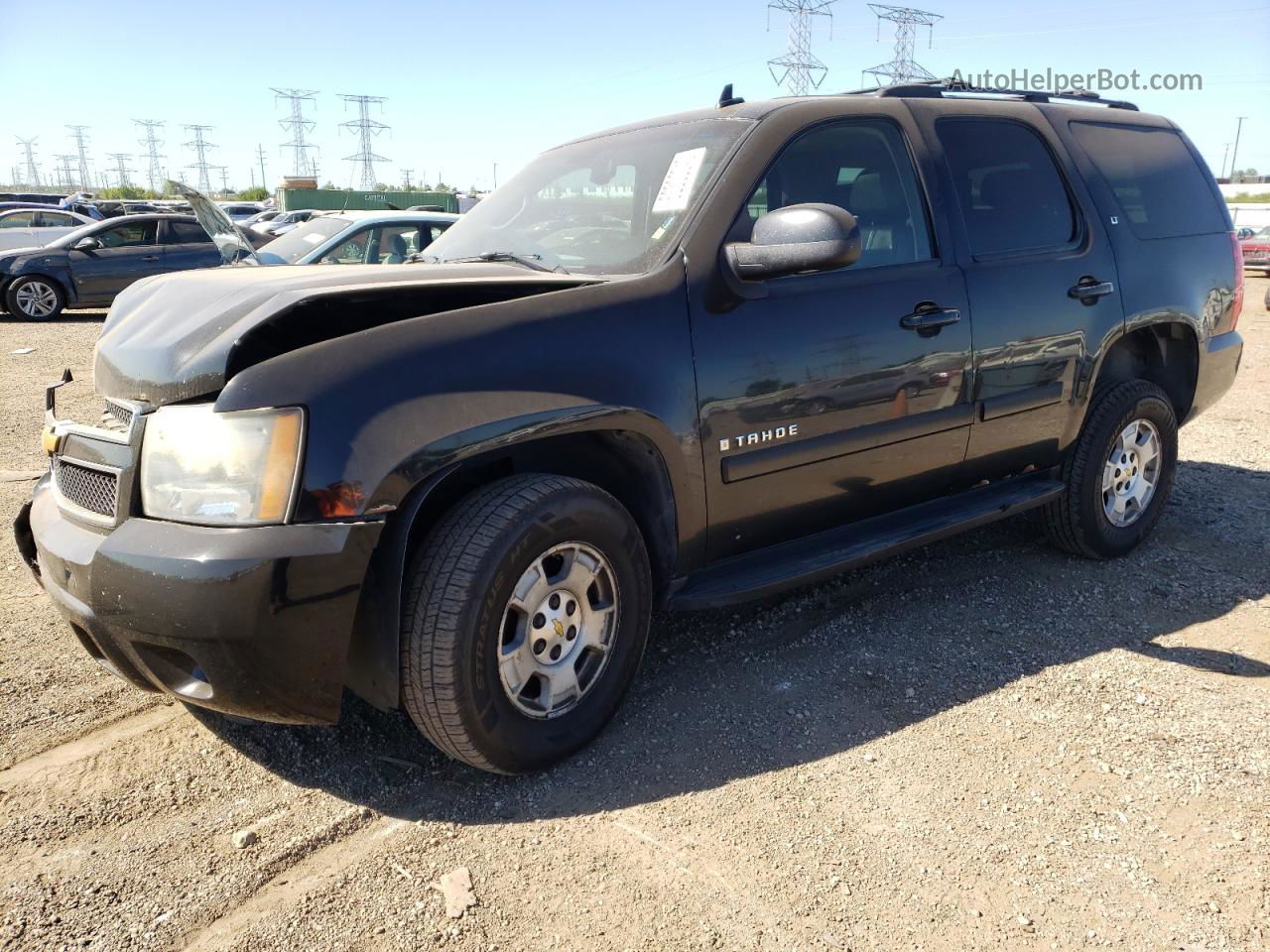 2007 Chevrolet Tahoe K1500 Black vin: 1GNFK13097J116654