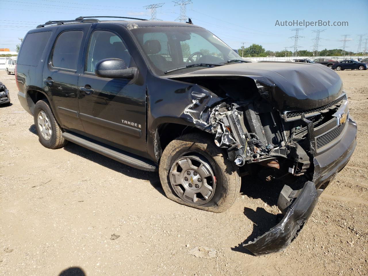 2007 Chevrolet Tahoe K1500 Black vin: 1GNFK13097J116654