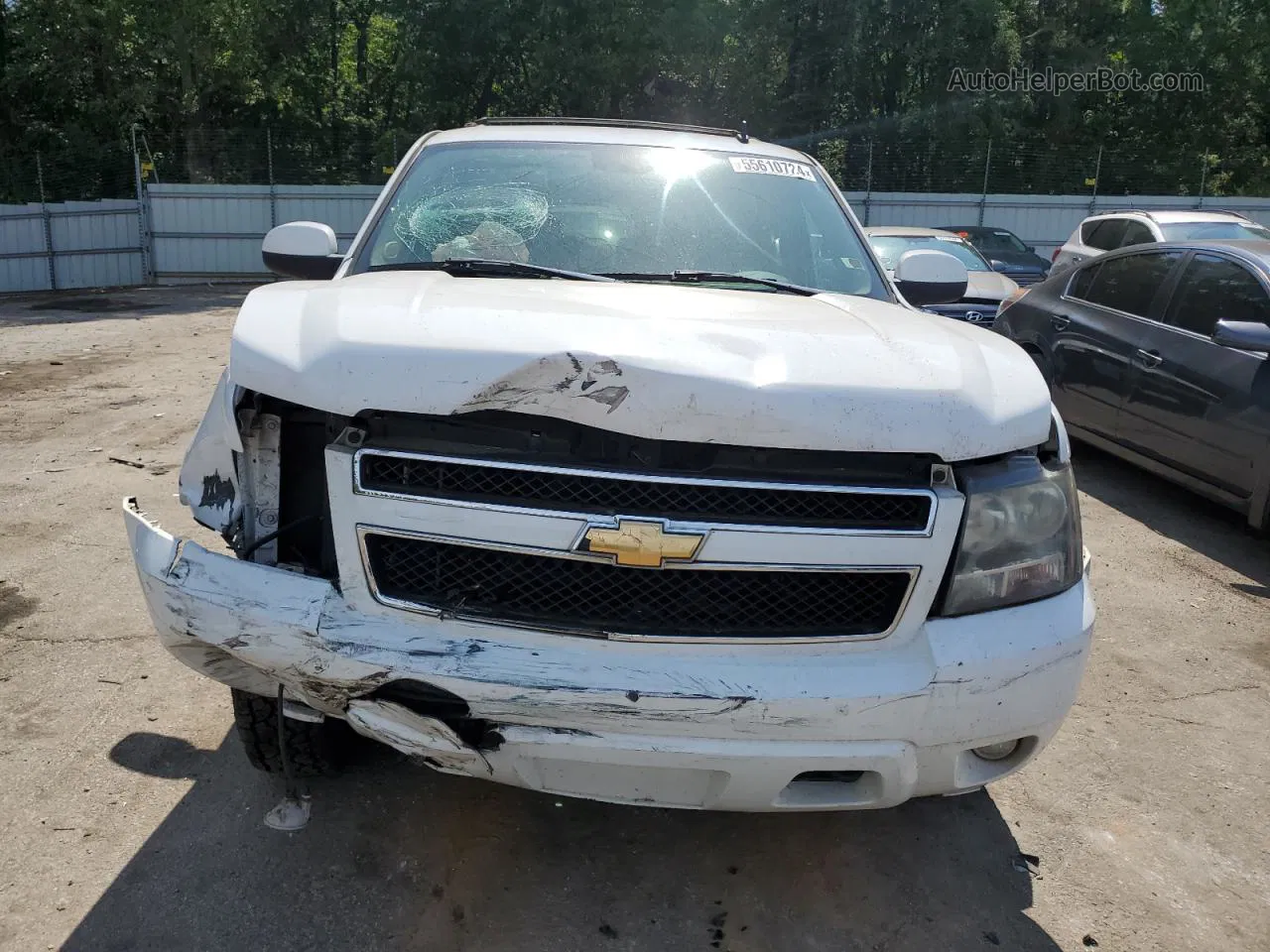 2007 Chevrolet Tahoe K1500 White vin: 1GNFK13097R191050