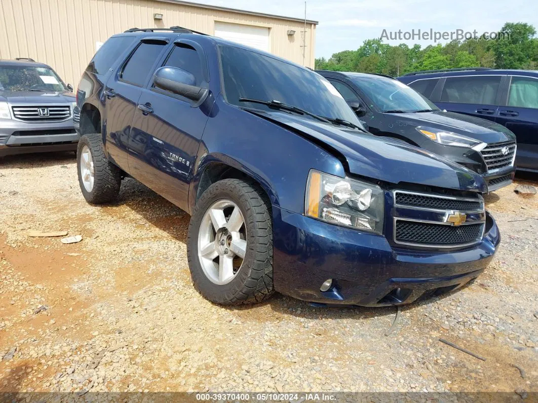 2007 Chevrolet Tahoe Ltz Blue vin: 1GNFK13097R225259