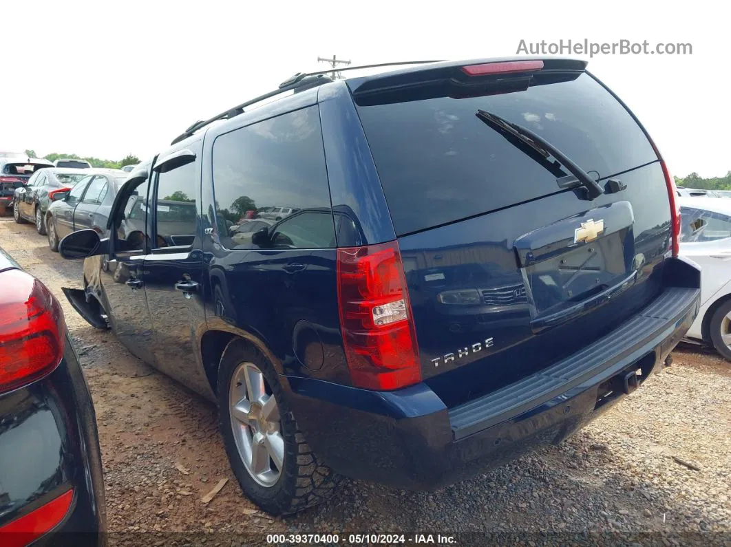 2007 Chevrolet Tahoe Ltz Blue vin: 1GNFK13097R225259