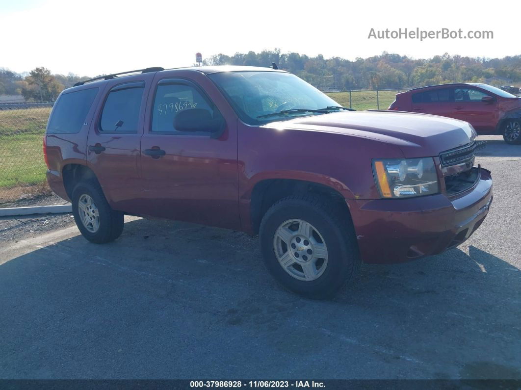 2007 Chevrolet Tahoe Ls Maroon vin: 1GNFK13097R244359