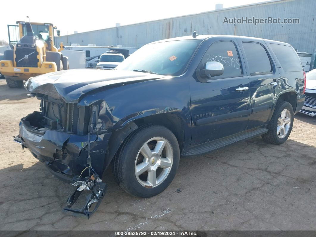 2007 Chevrolet Tahoe Ltz Blue vin: 1GNFK13097R308495