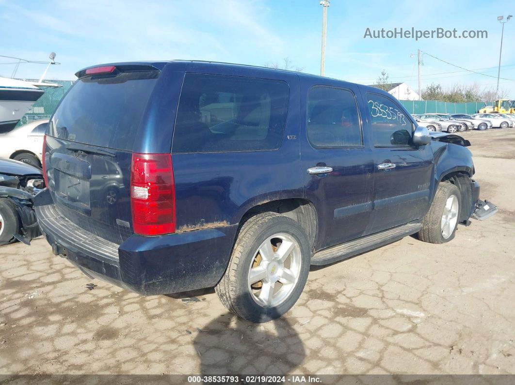 2007 Chevrolet Tahoe Ltz Blue vin: 1GNFK13097R308495