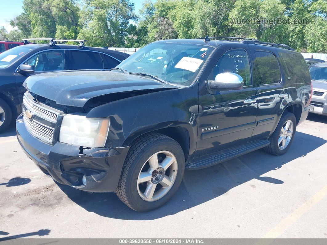 2007 Chevrolet Tahoe Ltz Black vin: 1GNFK13097R399185