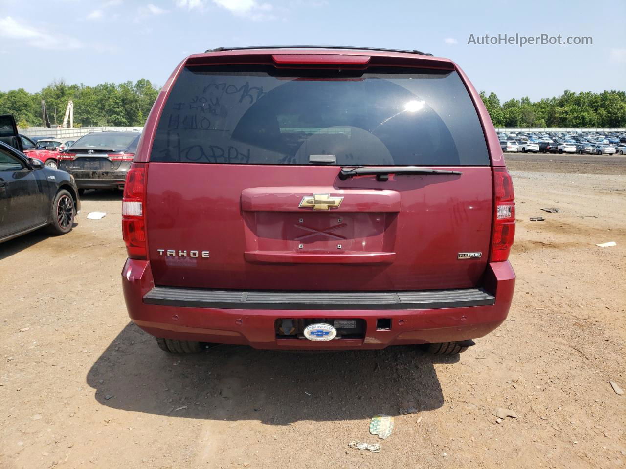 2007 Chevrolet Tahoe K1500 Red vin: 1GNFK130X7J269611