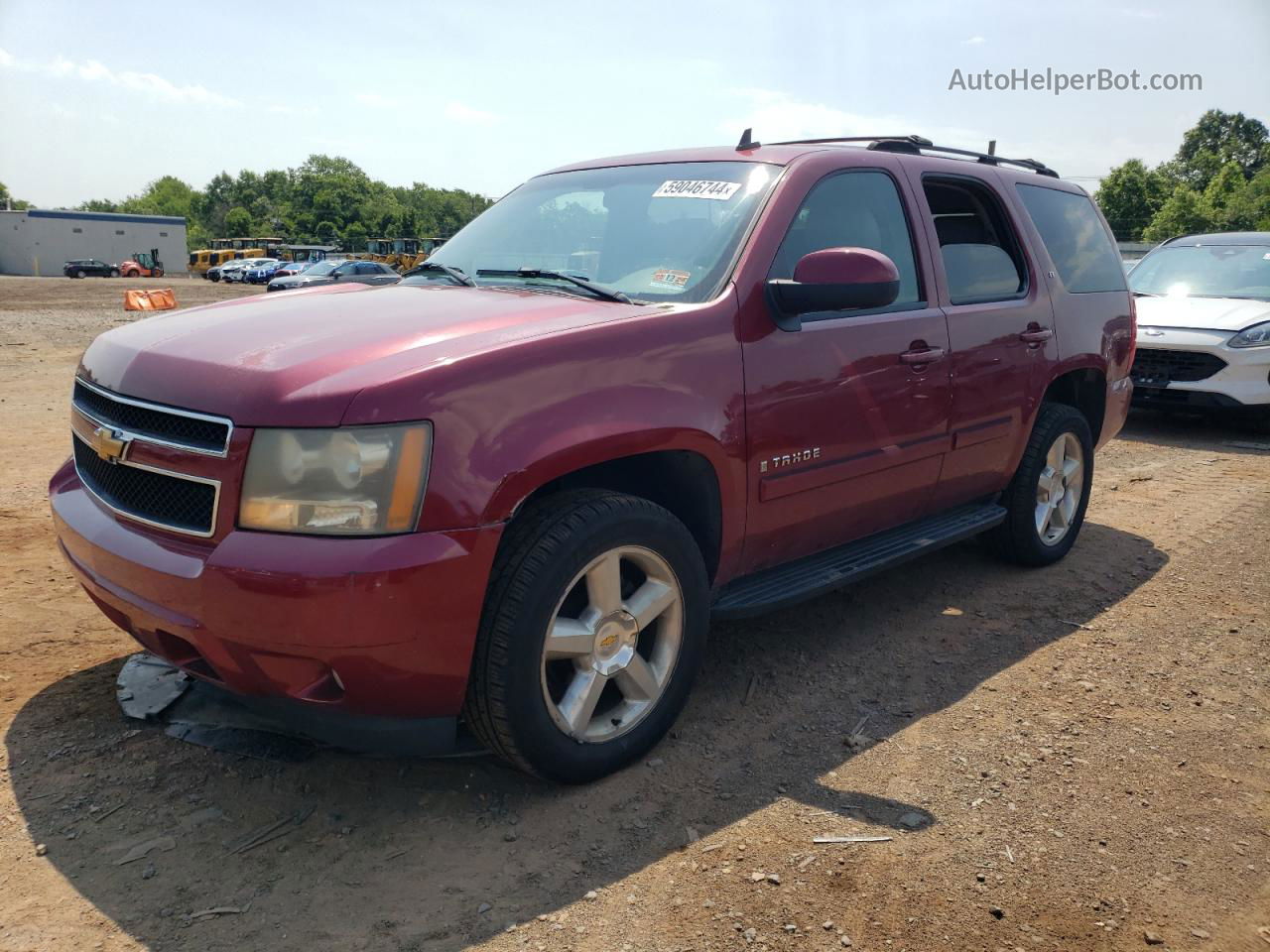 2007 Chevrolet Tahoe K1500 Red vin: 1GNFK130X7J269611